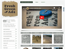 Tablet Screenshot of freshgreenads.com